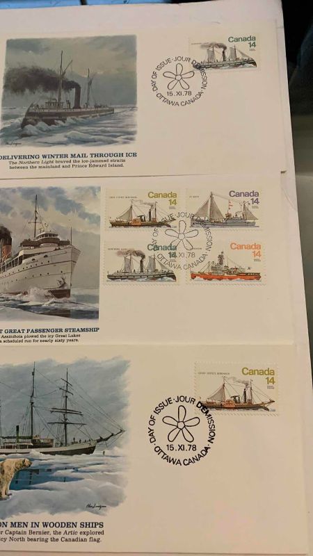 Photo 1 of 9-VINTAGE 1940-1978 UNITED NATIONS FIRST DAY ISSUE STAMPS