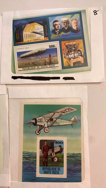 Photo 1 of 4-AIRCRAFT COMMEMORATIVE STAMP SETS FROM VARIOUS COUNTRIES