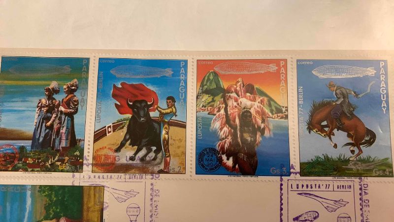 Photo 1 of VINTAGE 1977 PARAGUAYAN STAMP SET