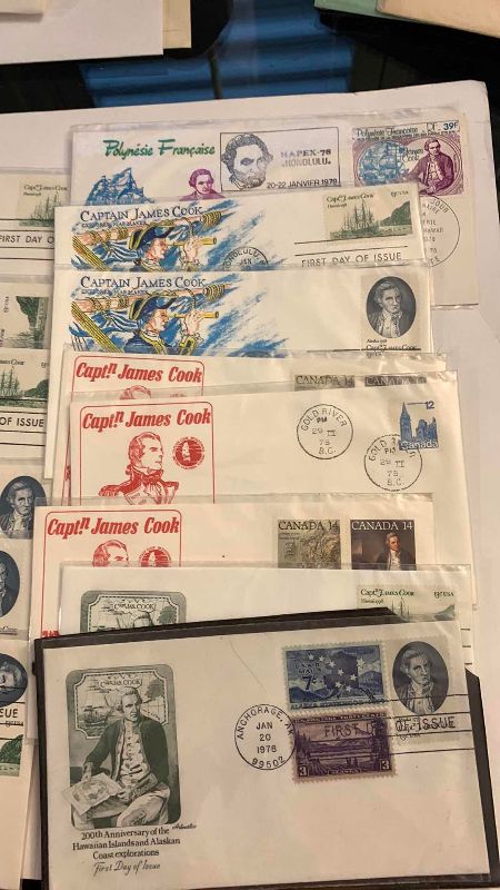 Photo 1 of 1978 CAPTAIN COOK COMMEMORATIVE FIRST-DAY OF ISSUES