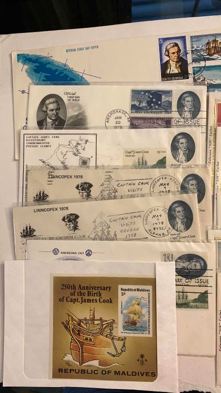 Photo 1 of 1978 CAPTAIN COOK COMMEMORATIVE FIRST-DAY OF ISSUES