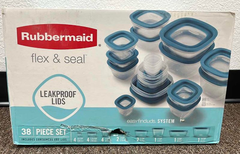 Photo 1 of RUBBERMAID FLEX AND SEAL CONTAINER SET