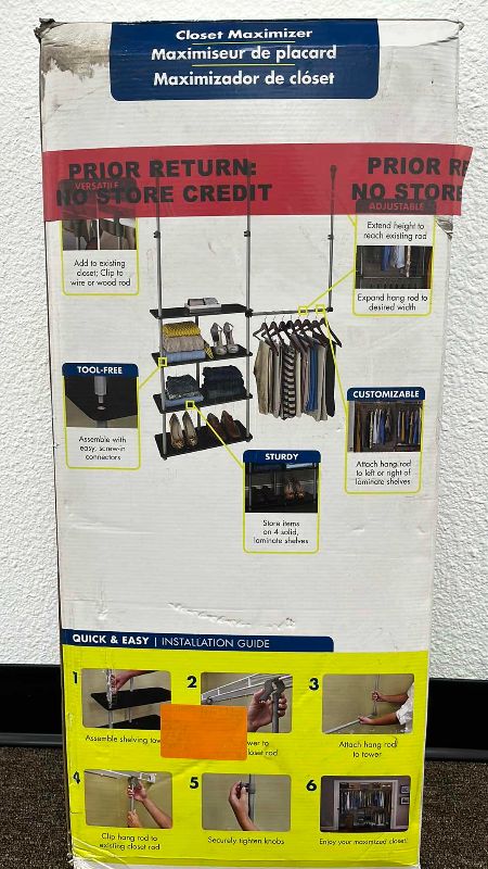 Photo 1 of CLOSETMAID CLOSET MAXIMIZER