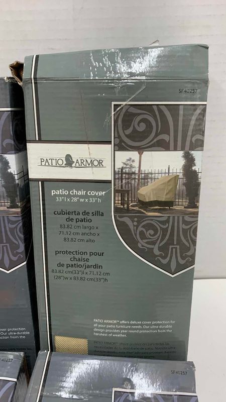Photo 1 of 4-PATIO ARMOR PATIO CHAIR COVERS