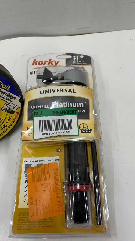 Photo 1 of UNIVERSAL TOLIET REPAIR KIT AND BATHROOM AUGER