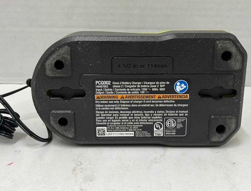 Photo 1 of RYOBI ONE+ BATTERY CHARGER