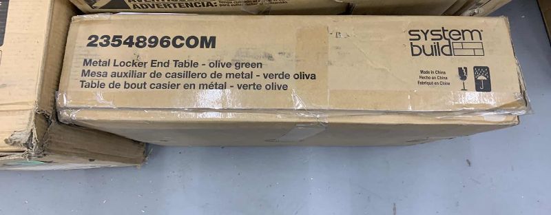 Photo 1 of METAL LOCKER END TABLE OLIVE GREEN MODEL 2354896COM