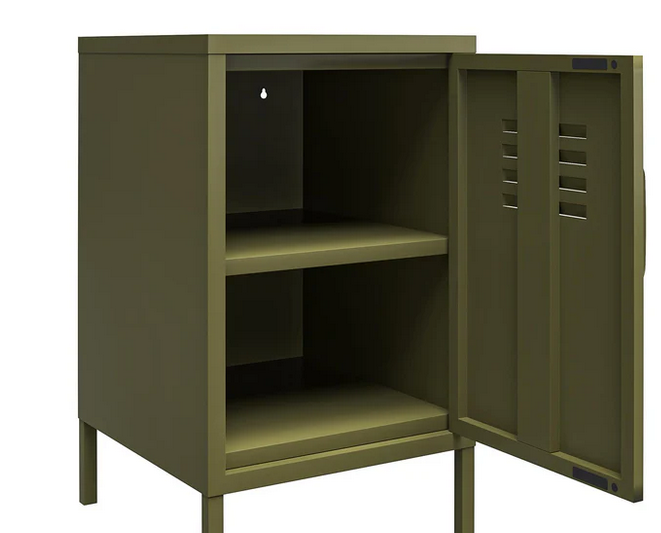 Photo 1 of METAL LOCKER END TABLE OLIVE GREEN MODEL 2354896COM