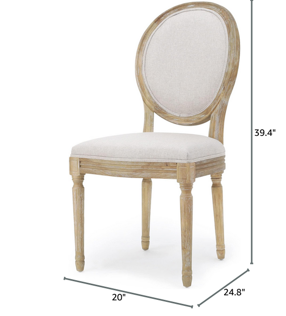 Photo 1 of 2-CHRISTOPER KNIGHT HOME PHINNAEUS DINING CHAIRS BEIGE MODEL 60352.00GRE