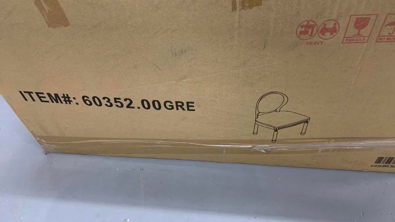 Photo 1 of 2-CHRISTOPER KNIGHT HOME PHINNAEUS DINING CHAIRS BEIGE MODEL 60352.00GRE
