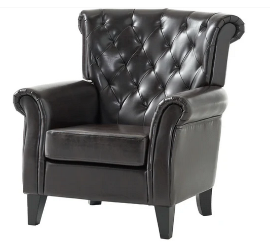 Photo 1 of SOLVANG CONTEMPORARY TUFTED LEATHER CLUB CHAIR MODEL 36794.00FLBEI
