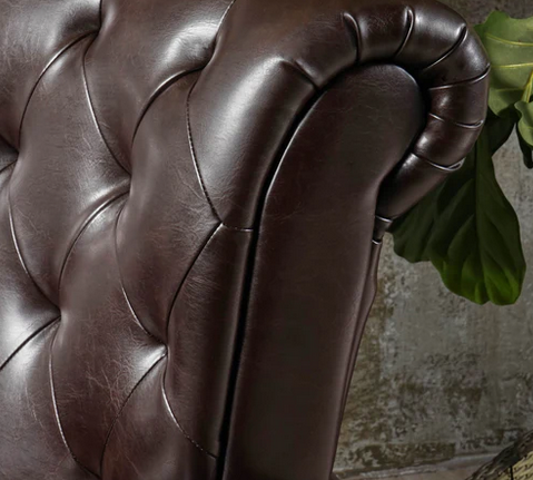 Photo 1 of SOLVANG CONTEMPORARY TUFTED LEATHER CLUB CHAIR MODEL 36794.00FLBEI