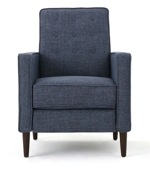 Photo 1 of GDF STUDIO MACEDONIA MID CENTURY MODERN TUFTED FABRIC RECLINER CHAIR