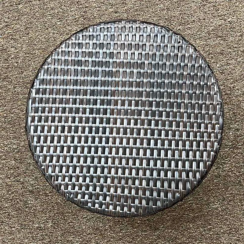 Photo 1 of WICKER OUTDOOR SIDE TABLE 24" X 24" X H 32" MODEL #60010.00  