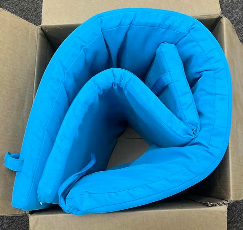 Photo 1 of BLUE OUTDOOR LOUNGE CHAIR CUSHION