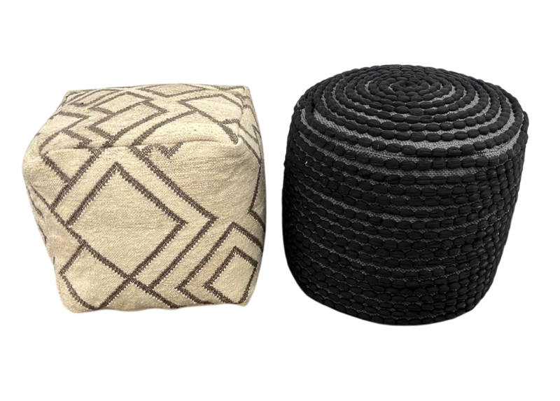 Photo 1 of 2-LE POUF BEAN BAGS 16" X 16" X H 16"