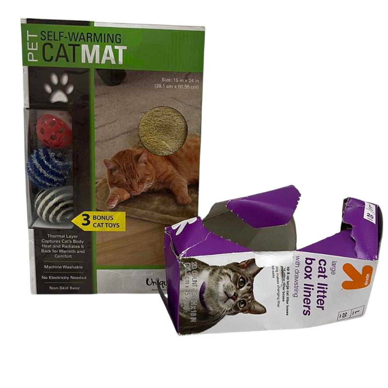 Photo 1 of CAT NECESSITIES SELF WARMING MAT AND LITTER LINERS