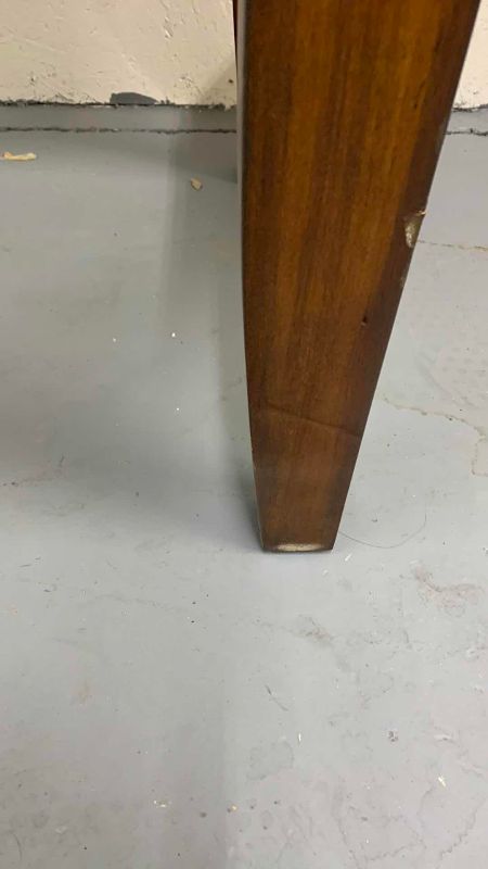 Photo 1 of STEVE SILVER MINORCA BLACK MARBLE AND CHERRY WOOD ACCENT TABLE 24” X 22” H 25”