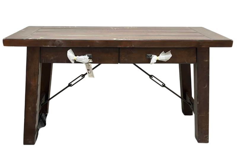 Photo 1 of NICHOLAS SPARKS HARDWOOD STUDY DESK 54 X 20 X 30.5 H