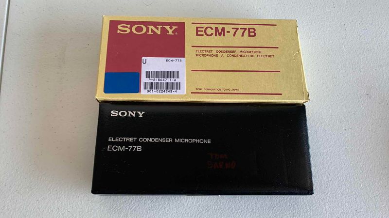 Photo 1 of SONY ECM-77B OMNIDIRECTIONAL MICROPHONE