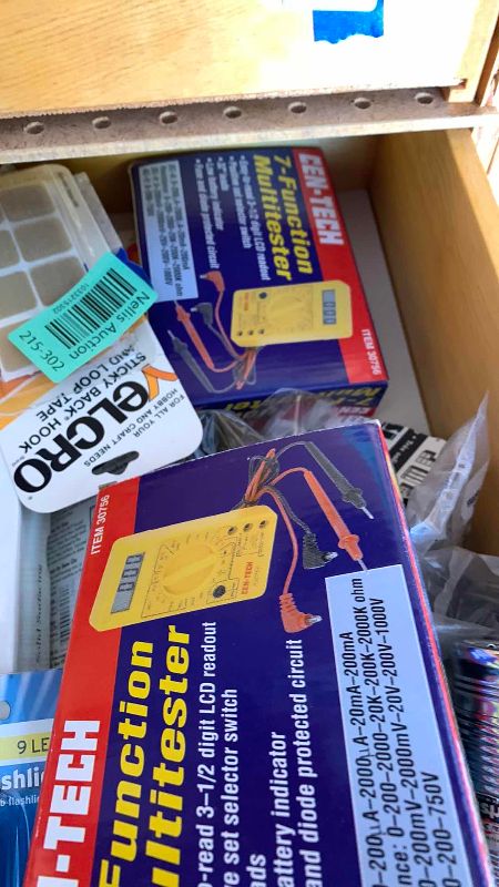 Photo 1 of CONTENTS OF DRAWERS TOOLS AND FLASHLIGHTS