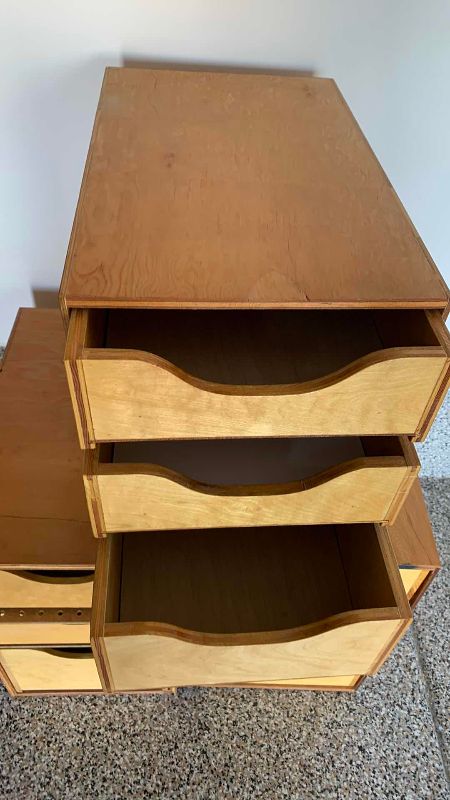 Photo 1 of 3-SETS IF WOODEN DRAWERS 12” X 19” H 16”