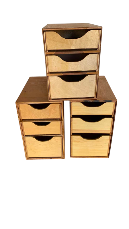 Photo 1 of 3-SETS IF WOODEN DRAWERS 12” X 19” H 16”