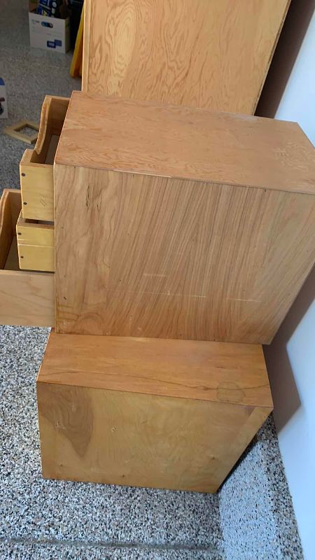 Photo 1 of 3-SETS IF WOODEN DRAWERS 12” X 19” H 16”