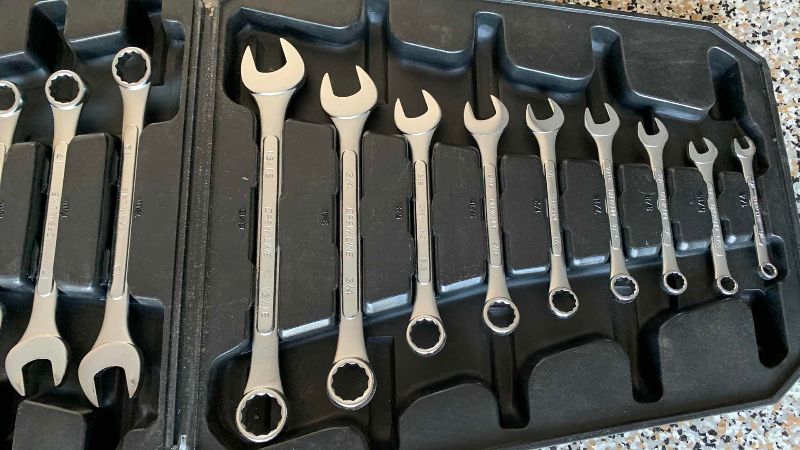 Photo 1 of CREW LINE METRIC AND STANDARD OPEN END WRENCH SET