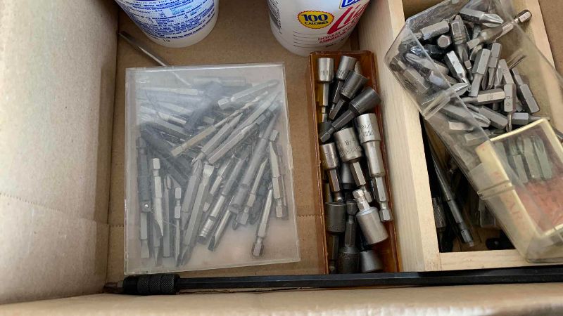 Photo 1 of ASSORTED DRILL BITS AND SCREWDRIVER TIPS