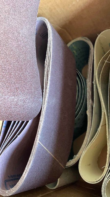 Photo 1 of VARIOUS GRIT 4” BELT SANDPAPER