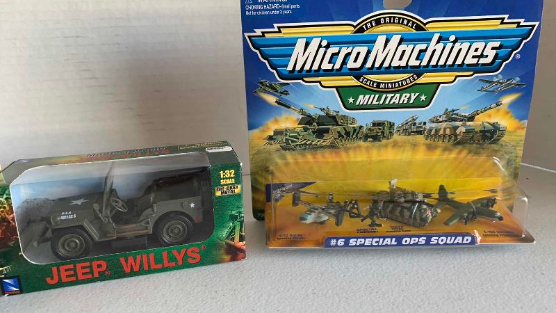 Photo 1 of MICRO MACHINES MILITARY SETS AND A JEEP