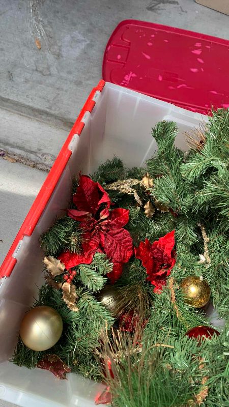 Photo 1 of 3-TUBS OF CHRISTMAS DECOR
