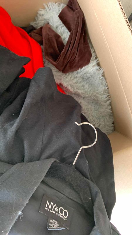 Photo 1 of BOX OF WOMENS CLOTHING SIZE M AND L