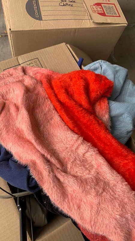 Photo 1 of BOX OF WOMENS CLOTHING SIZE M AND L