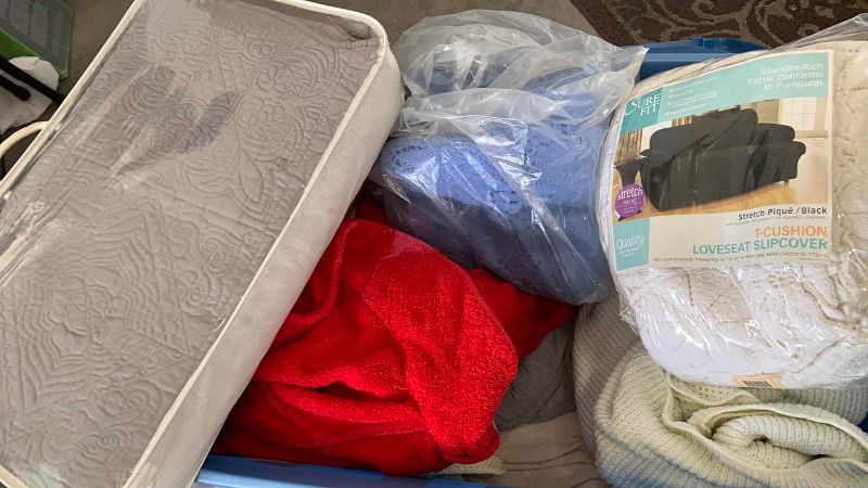 Photo 1 of 3-TUBS OF LINENS AND TOWELS