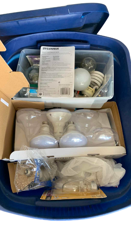 Photo 1 of TUB OF LIGHT BULBS
