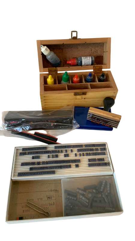 Photo 1 of RUBBER STAMP LETTER SETS