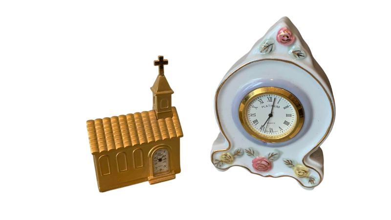 Photo 1 of 2-COLLECTIBLE SMALL CLOCKS
