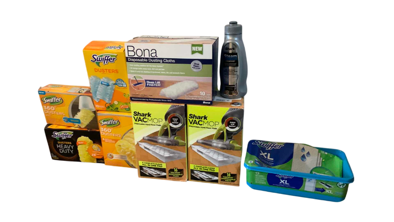 Photo 1 of SHARK AND SWIFTER CLEANING SUPPLIES
