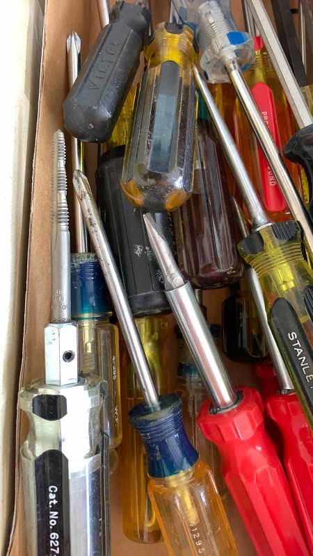 Photo 1 of ASSORTED TYPES OF SCREWDRIVERS