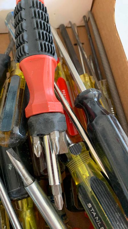 Photo 1 of ASSORTED TYPES OF SCREWDRIVERS