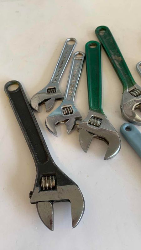 Photo 1 of ASSORTED SIZES OF CRESCENT WRENCHES