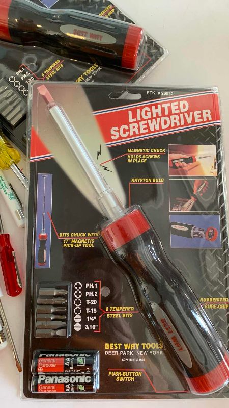 Photo 1 of ASSORTED TYPES OF SCREWDRIVERS