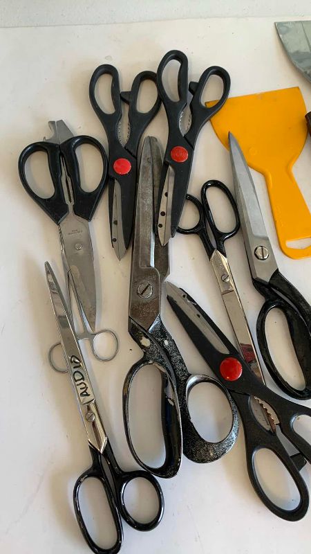 Photo 1 of SCISSORS, BOX CUTTERS AND PUTTY KNIVES