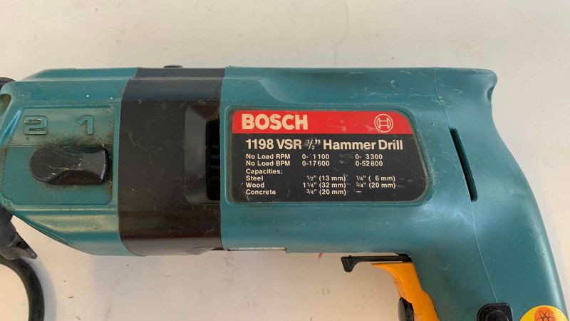 Photo 1 of BOSCH 1198 VSR 1/2” HAMMER DRILL