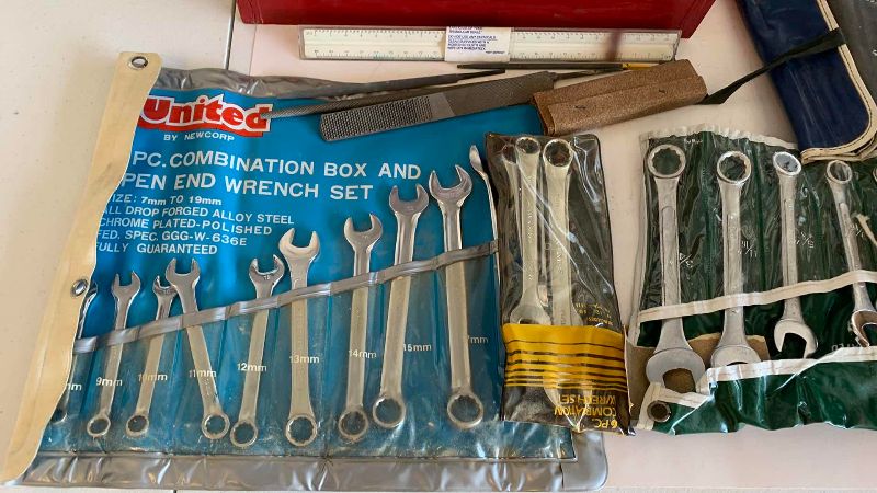Photo 1 of COMBINATION WRENCHES, ALLENS AND A CARRIER