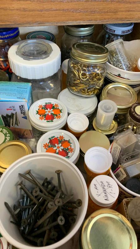 Photo 1 of CONTENTS OF DRAWER HARDWARE