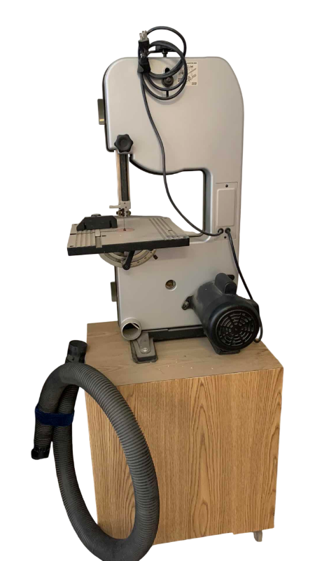 Photo 1 of SKIL 10” BAND SAW, BLADES, EAR PROTECTION WITH 2-DRAWER CABINET
