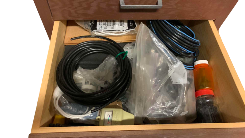 Photo 1 of CONTENTS OF DRAWER LAWN IRRIGATION SUPPLIES